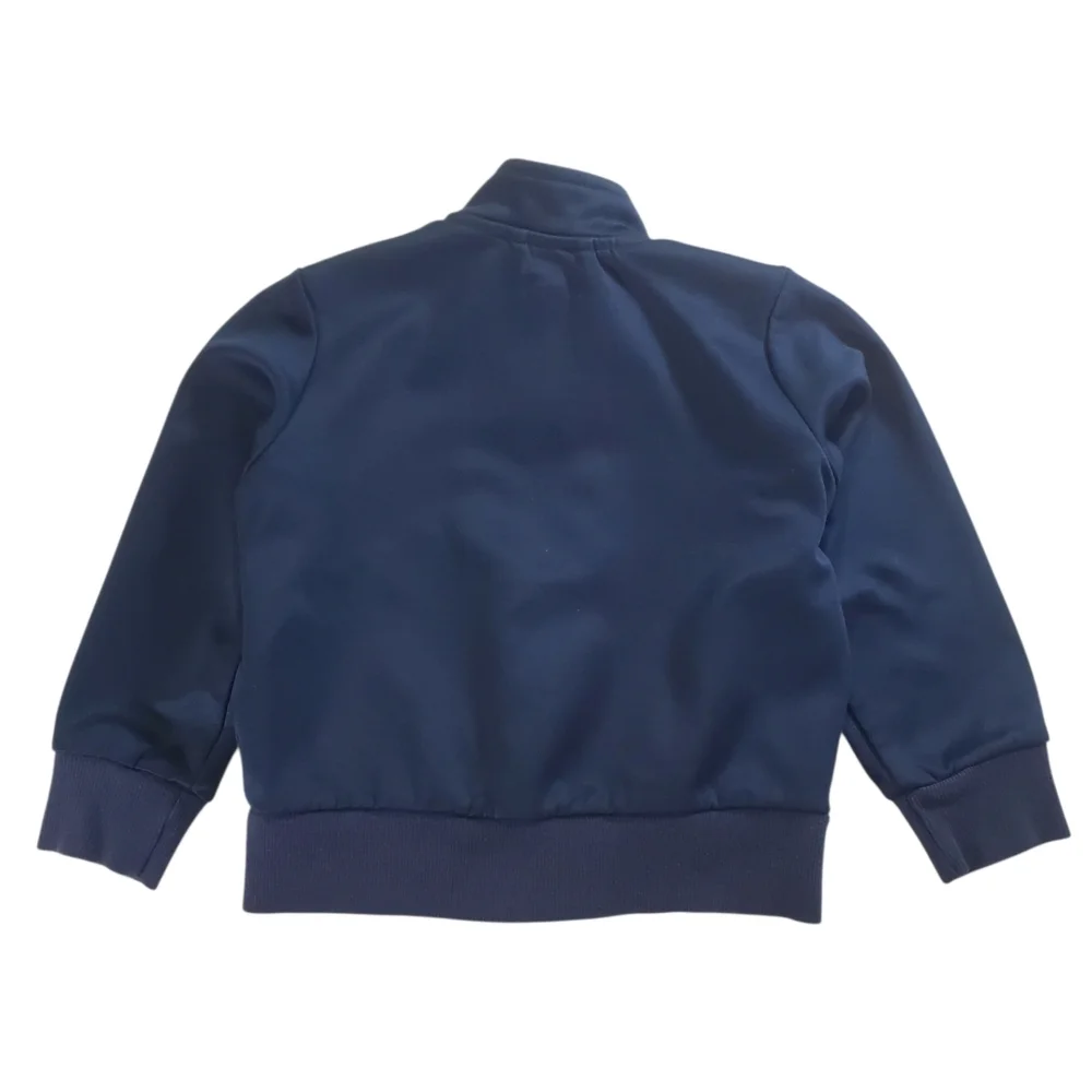 K1183 * Gymboree Girls Chevron Track Jacket Navy Blue Pinks Size XXS (3)